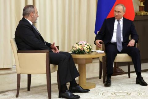 Pashinyan, Putin reaffirm the importance of using the potential and experience of OSCE Minsk Group Co-chairs