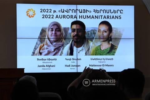 2022 Aurora Humanitarians Announced in Yerevan, one of them will become the Prize Laureate