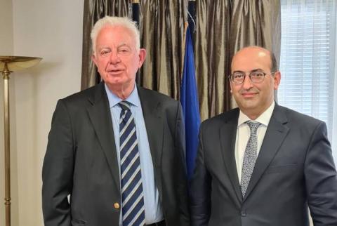 Ambassador Mkrtchyan, Deputy PM Pikrammenos reaffirm readiness to further deepen Armenia-Greece ties