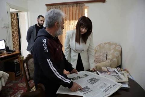 Губернатор Ширака посетила трех участников Первой Арцахской войны