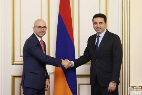 Armenian Speaker of Parliament, Italian parliamentary delegation highlight further activating mutual partnership