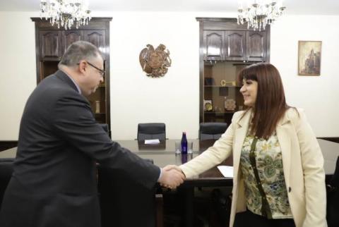 Shirak Governor holds meeting with Senior Advisor for South Caucasus Office of UN High Commissioner for Human Rights