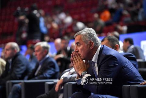 Visiting Montenegro President attends quarterfinals at Yerevan EUBC Men’s Elite European Boxing Championships