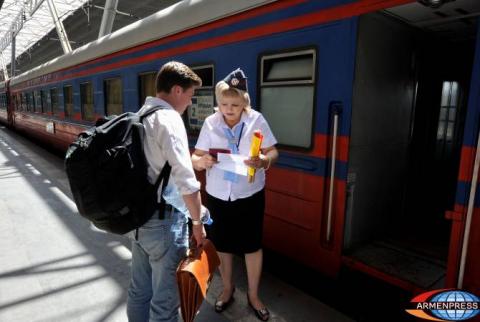 Güney Kafkasya Demiryolu şirketi Yerevan-Batum-Yerevan güzergahını açtı