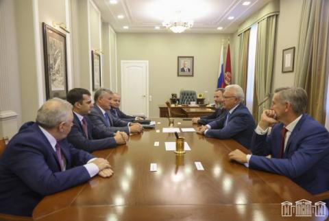 Les parties ont discuté des perspectives de développement entre le kraï de Krasnoïarsk et l'Arménie 