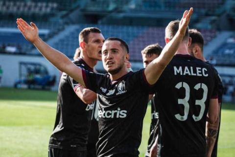 Bichakhchyan scores winning goal for Pogoń Szczecin 