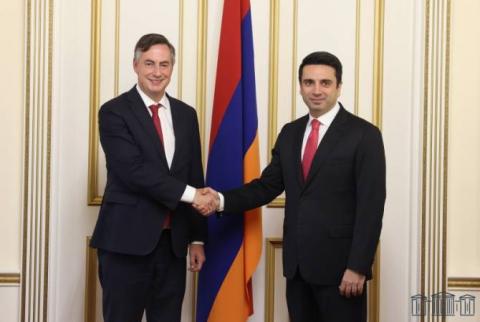 Armenian Speaker of Parliament expresses gratitude to EP delegation for efforts to establish peace in region