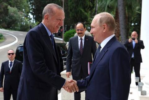 Պուտինն ու Էրդողանը տարածաշրջանային կայունության հարցում ընդգծել են ռուս-թուրքական անկեղծ ու վստահելի հարաբերությունների կարևորությունը