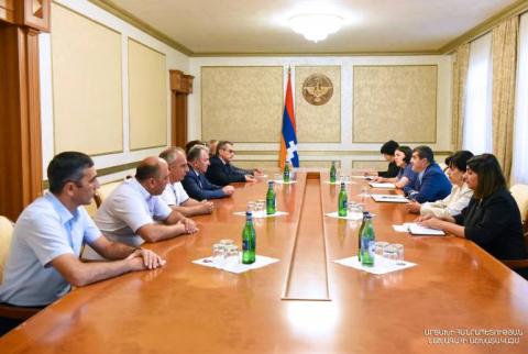 Artsakh Cumhurbaşkanı Ermenistan Bilimler Milli Akademisi’nin heyetini kabul etti