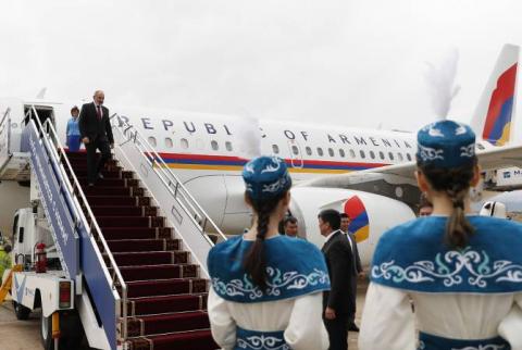 Armenian PM arrives in Kyrgyzstan on working visit