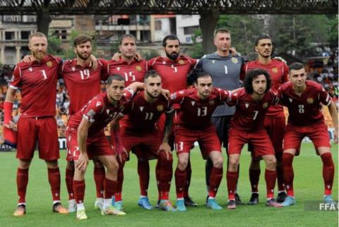La selección de fútbol de Armenia ha mantenido su posición en la tabla de la FIFA