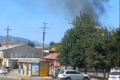 Пожар, вспыхнувший в Степанакертском цехе кислородного оборудования, локализован