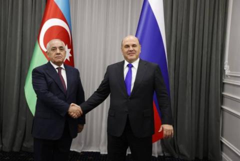 Russian, Azerbaijani PMs meet in Kyrgyzstan