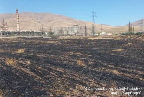 Հրազդանում այրվել է մոտ 15 հա բուսածածկույթ