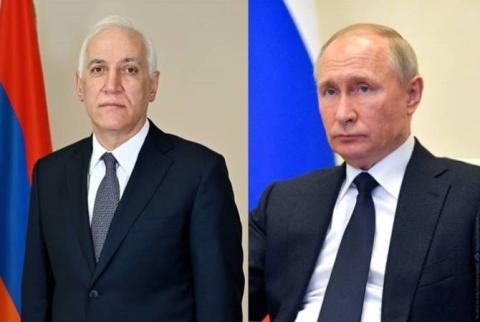 Дальнейшее  упрочение  союзнических  связей  полностью  отвечает  интересам   двух народов. Путин - Хачатуряну