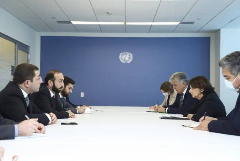 El canciller de Armenia expuso la situación a la Secretaria General Adjunta de la ONU