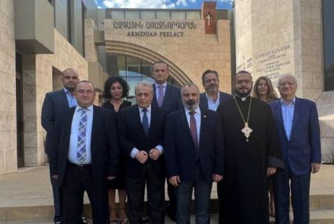 Artsakh FM hosted at National Prelacy of Western Diocese of North America of Great House of Cilicia