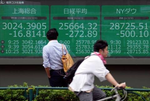 Asian Stocks down - 07-10-22