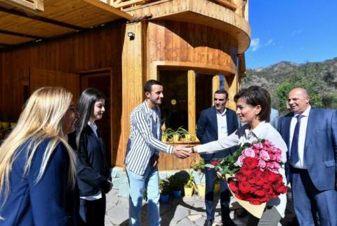 Աննա Հակոբյանն այցելել է Հովքի Ուսուցման կանաչ կենտրոն