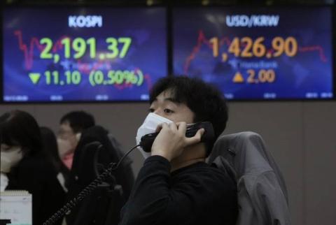 Asian Stocks down - 13-10-22