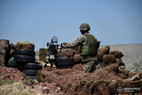Azerbaycan Silahlı Kuvvetlerine ait birimler, Ermeni mevzilerine doğru tekrar ateş açtı
