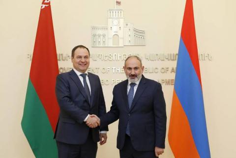 Nikol Pashinyan meets with Prime Minister of Belarus