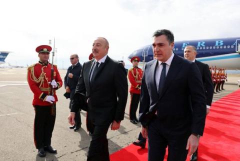 Azerbaijani president visits Georgia 