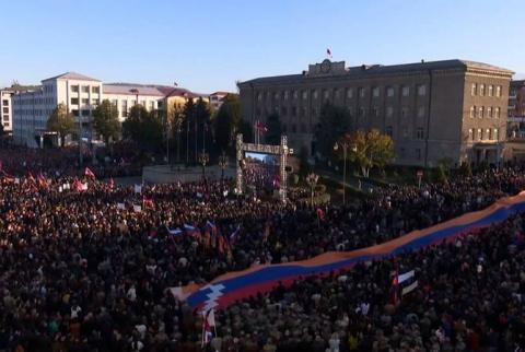Ստեփանակերտի հոկտեմբերի 30-ի հանրահավաքին մասնակցել է շուրջ 40 հազար քաղաքացի