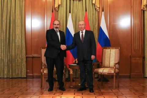 Approaches proposed by Russian draft acceptable to us, Pashinyan tells Putin at Sochi meeting