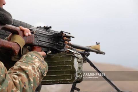 Azerbaijani forces open fire at Armenian military positions