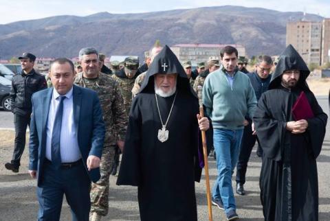 Le Catholicos de tous les Arméniens visite Jermuk