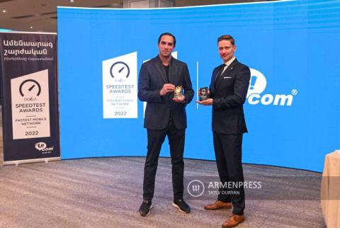 Ookla awarded Ucom with “The Fastest Fixed Network in Armenia 2022” and “The Fastest Mobile Network” Speedtest awards