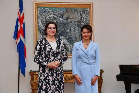 Anna Hakobián  y la primera dama de Islandia analizaron posibilidades de cooperación bilateral