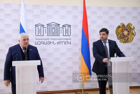 ‘We do not imagine Russia without Armenia and Armenia without Russia’, State Duma lawmaker says in Yerevan