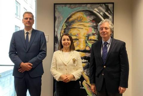 La defensora de los derechos humanos de Armenia se reunió con los "ombudsmen" federales de Bélgica
