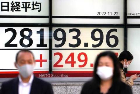 Asian Stocks down - 22-11-22