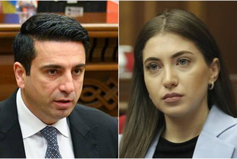 Ալեն Սիմոնյանը դատական հայց է ներկայացրել «Պատիվ ունեմ» խմբակցության պատգամավոր Աննա Մկրտչյանի դեմ