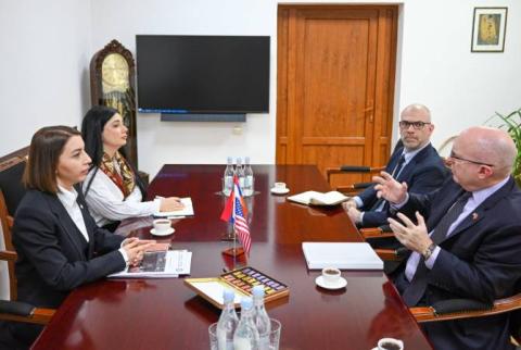 Human Rights Defender of Armenia receives the delegation led by Philip Reeker