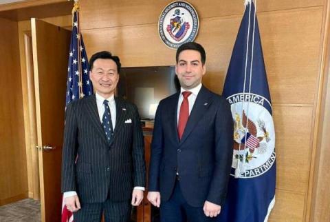 رئيس لجنة إيرادات الدولة الأرمنية يلتقي نائب وزير الخارجية الأمريكي لشؤون الأمن الدولي وبحث التعاون
