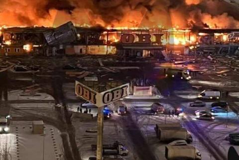 В московском торговом центре «Мега Химки» произошел крупный пожар: есть 1 жертва