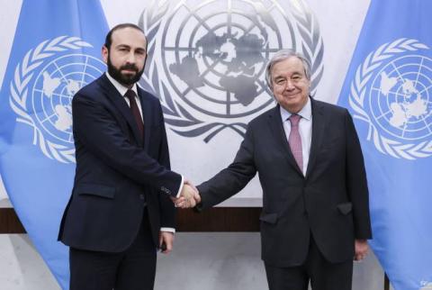 Ermenistan Dışişleri Bakanı Mirzoyan, Antonio Guterres’e bölgedeki son gelişmeleri sundu