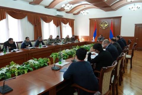Artsakh State Minister convenes enlarged consultation with participation of members of operational HQ