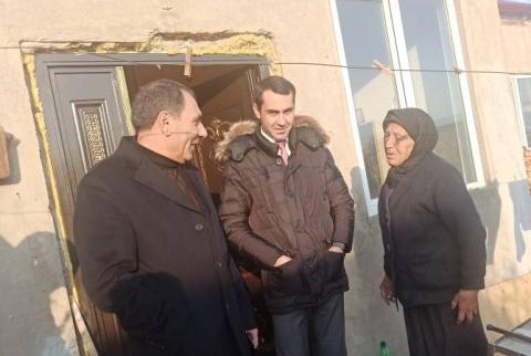 Gegharkunik Governor inspects reconstruction process in towns hit by Azeri strikes during September attack