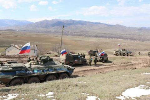 Russian peacekeeping units in Nagorno Karabakh hold drills 