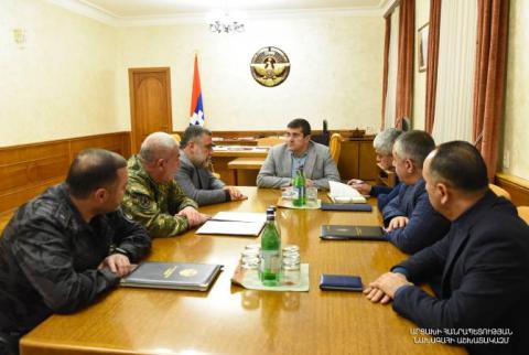Президент Арцаха провел совещание с участием руководителей силовых структур