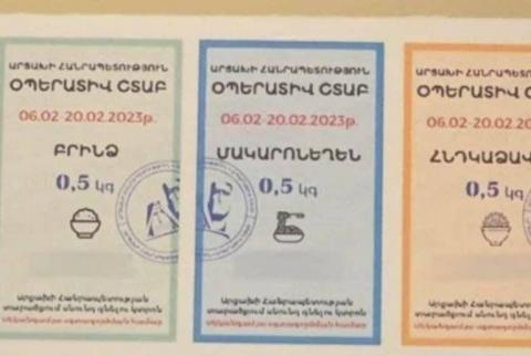 Artsakh starts issuing ration stamps 