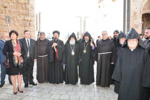 Patriarch Sahak II of Constantinople travels to Jerusalem on first official visit 