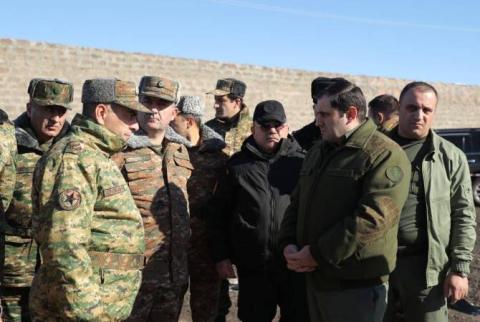 Minister of Defense visits scene of deadly fire at barracks 