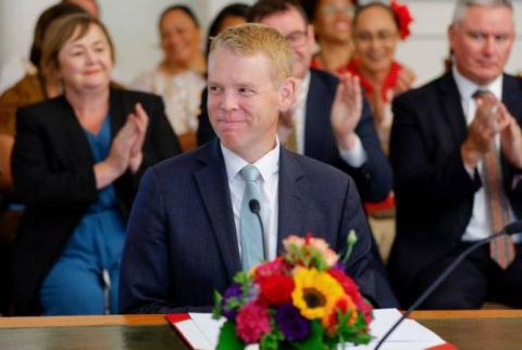 Jacinda Ardern's successor Chris Hipkins sworn in as New Zealand PM