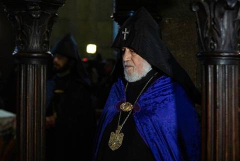 Catholicos Garegin II offers condolences to Patriarch Sahak II on Turkey earthquake 